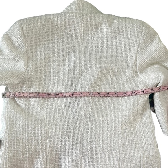 Helen Bergman tweed blazer jacket with fringe size Xs - Picture 13 of 15